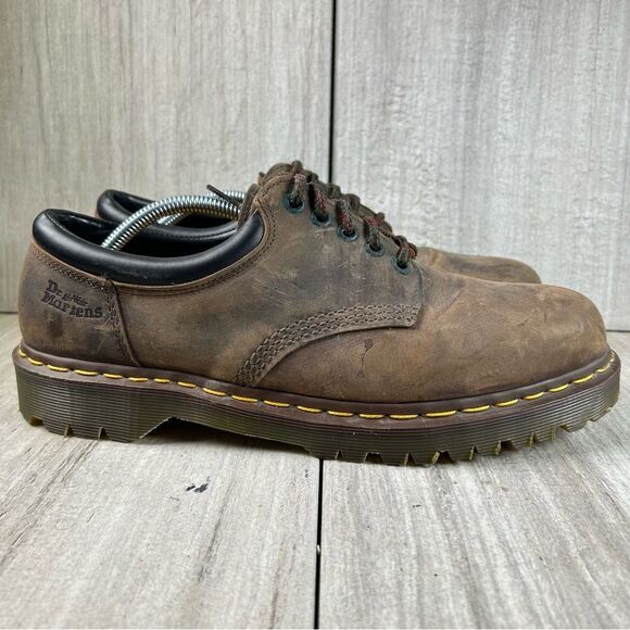 MIE Dr. Martens Docs 8053 England Brown Leather Shoes Men’s Size US 12 UK 11 - Picture 3 of 10